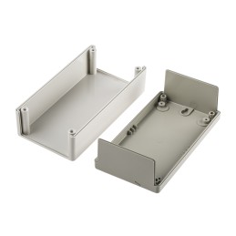 1 pcs - OKW Flat-Pack Case Grey ABS Instrument Case, 150 x 80 x 50mm