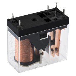 1 pcs - Omron PCB Mount Power Relay, 24V dc Coil, 16A Switching Current, SPST