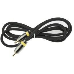 1 pcs - RS PRO Male RCA to Male RCA Aux Cable, Grey, 1.5m