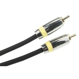 1 pcs - RS PRO Male RCA to Male RCA Aux Cable, Grey, 1.5m