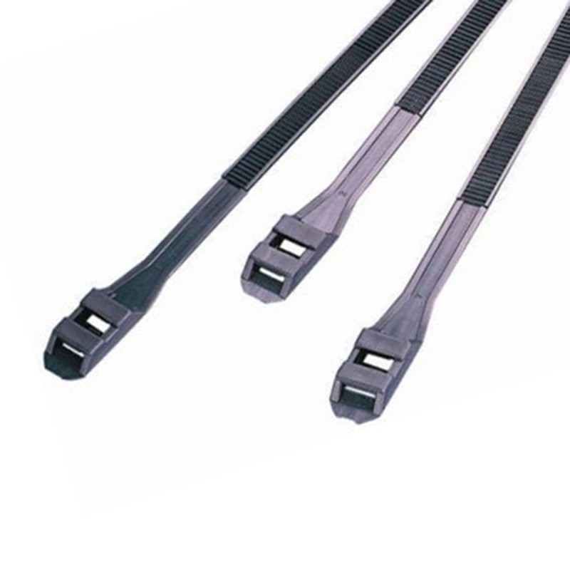 1 Bag of 100 - RS PRO Cable Tie, Double Locking, 132mm x 9 mm, Black Nylon, Pk-100