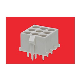 400 pcs - Molex MLX Series Straight Through Hole PCB Header, 12 Contact(s), 6.35mm Pitch, 3 Row(s), Shrouded