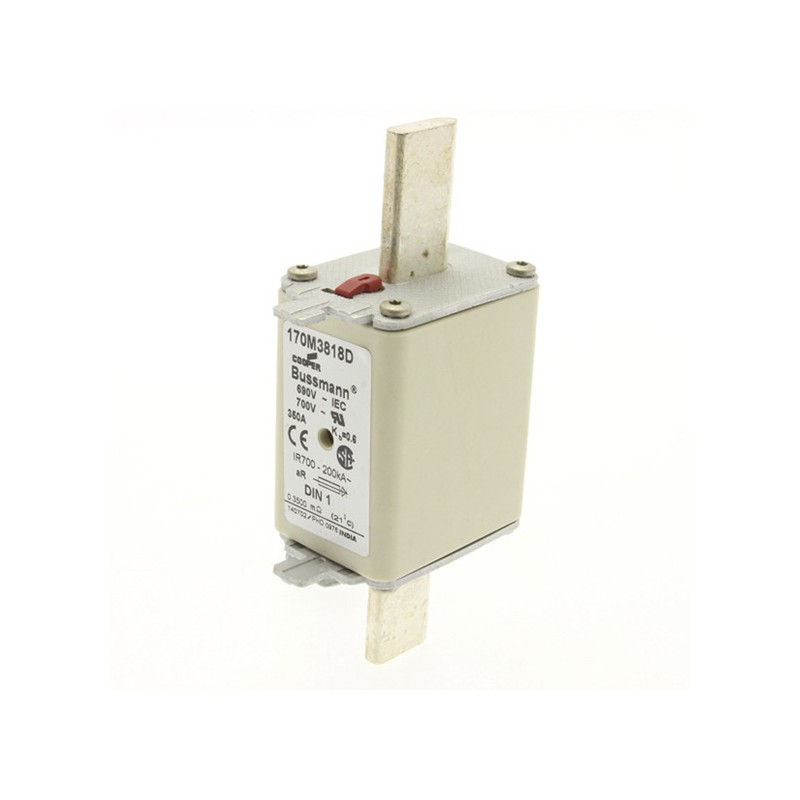 6 pcs - Eaton 400A Centred Tag Fuse, NH1, 690V ac