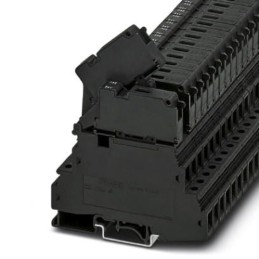 1 pcs - Phoenix Contact UKK 5-HESILED 24 (6.3X32) Series Black Non-Fused DIN Rail Terminal, Double-Level, Screw Termination