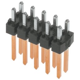 400 pcs - Molex C-Grid Series Vertical Through Hole Pin Header, 10 Contact(s), 2.54mm Pitch, 2 Row(s), Unshrouded