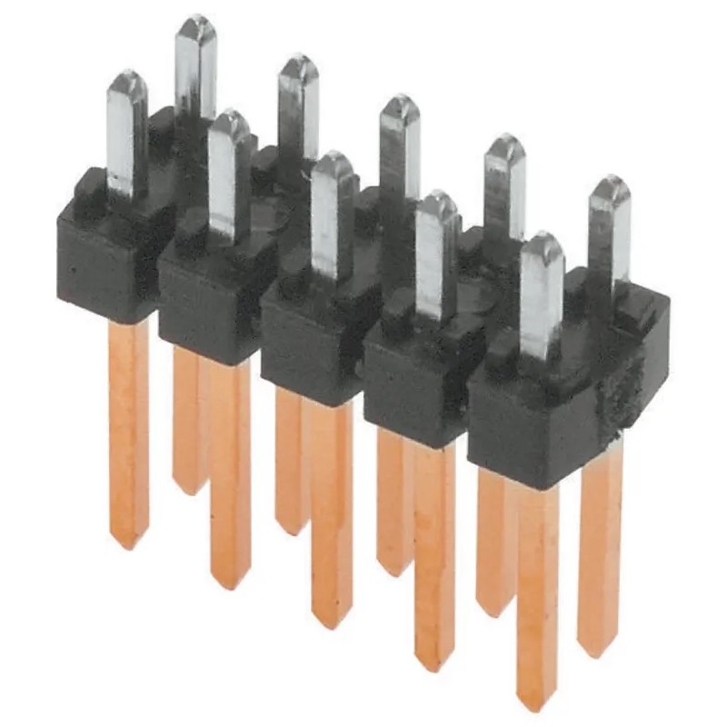 400 pcs - Molex C-Grid Series Vertical Through Hole Pin Header, 10 Contact(s), 2.54mm Pitch, 2 Row(s), Unshrouded