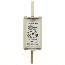 6 pcs - Eaton 250A Centred Tag Fuse, NH1, 690V ac