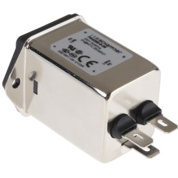 60 pcs - Schaffner 6A, 250 V ac Male Panel Mount IEC Inlet Filter FN9260-6-06, Faston 2 Fuse