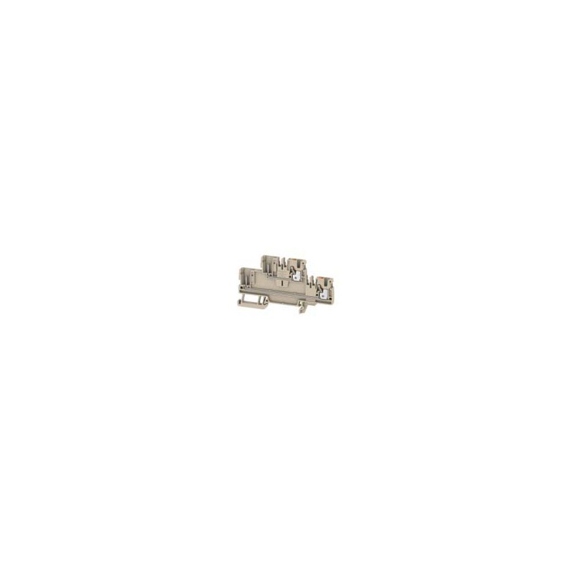 1 pcs - Weidmuller A Series Beige DIN Rail Terminal Block, 2.5mm², Double-Level, Push In Termination