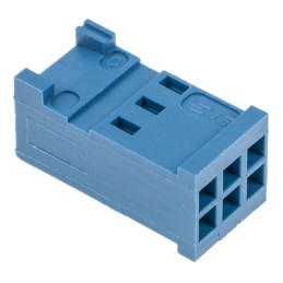 500 pcs - TE Connectivity, AMPMODU HE13/HE14 Female Connector Housing, 2.54mm Pitch, 6 Way, 2 Row