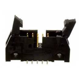 1 pcs - TE Connectivity AMP-LATCH Series Straight Through Hole PCB Header, 10 Contact(s), 2.54mm Pitch, 2 Row(s), Shrouded