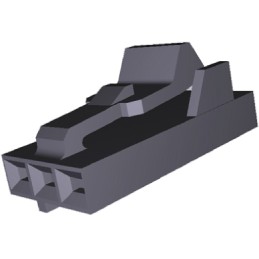 1 pcs - TE Connectivity 3-Way IDC Connector Socket for Cable Mount, 1-Row