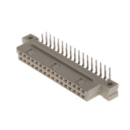 44 pcs - ERNI ERNIPRESS 32 Way 2.54mm Pitch, Type Q/2 Class C2, 2 Row, Right Angle DIN 41612 Connector, Socket