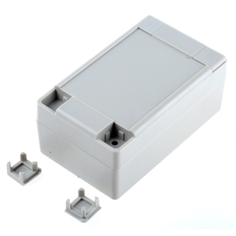 1 pcs - CAMDENBOSS 7000 Series Grey ABS Enclosure, IP65, Grey Lid, 90 x 55 x 40mm