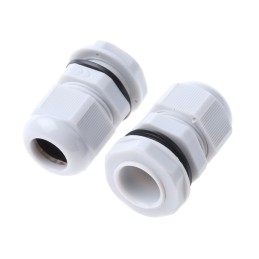 10 pcs - HellermannTyton NGM Series Grey Nylon Cable Gland, M20 Thread, 10mm Min, 14mm Max, IP68