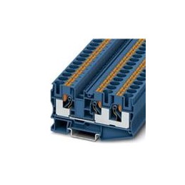 1 pcs : 3208747 - DIN Rail Terminal Blocks PT 10-TWIN BU