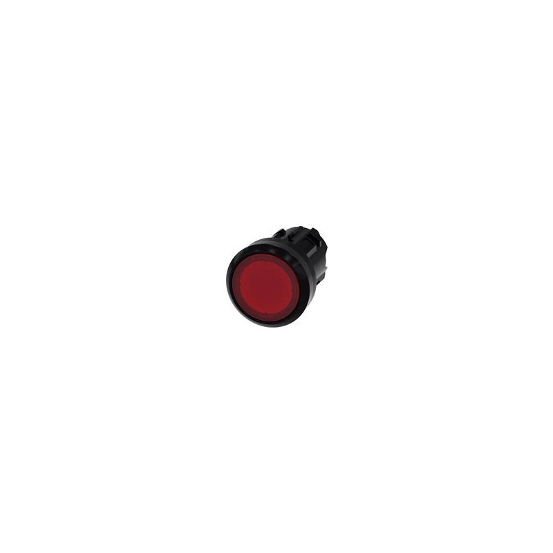 1 pcs : 3SU10010AD200AA0 - Switch Actuators ILLUM PUSHBUTTON, BLOCKED, RED, FLUSH