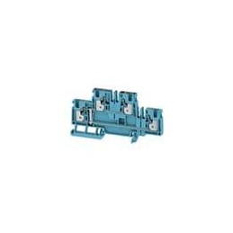 1 pcs : 2540030000 - DIN Rail Terminal Blocks A2T 4 VL BL