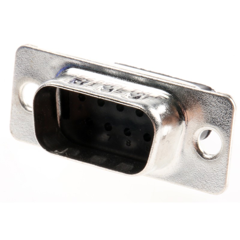 1 pcs - Amphenol ICC 8656 9 Way Cable Mount D-sub Connector Plug, 2.74mm Pitch