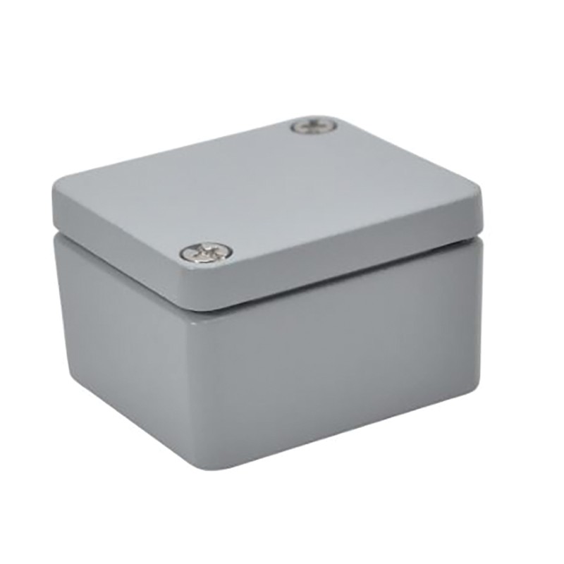 1 pcs - RS PRO Silver Die Cast Aluminium Enclosure, IP66, Silver Lid, 50 x 45 x 30mm