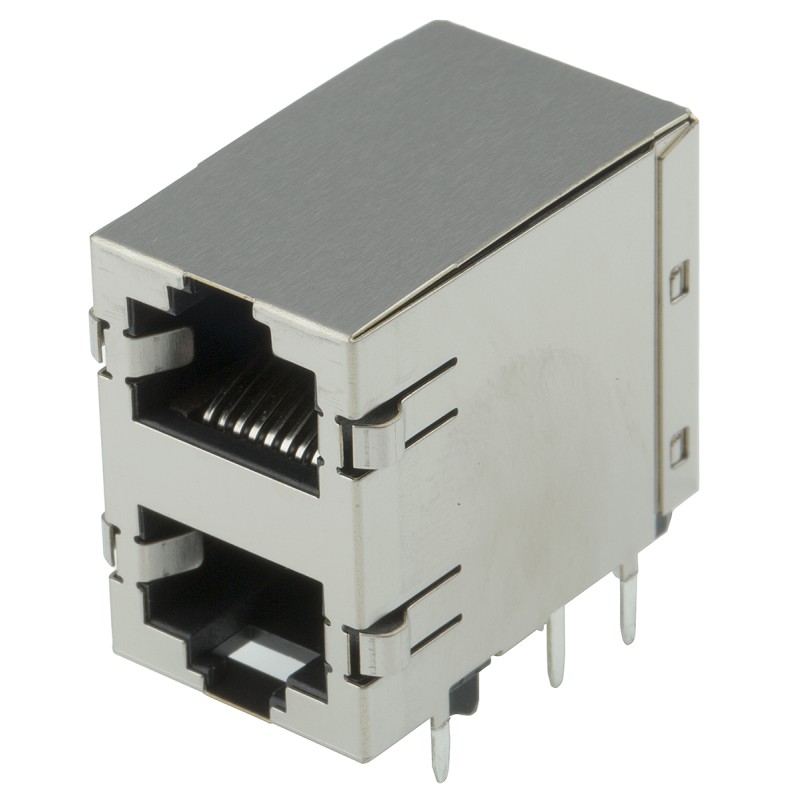 45 pcs - TE Connectivity 5569381 Series Female RJ45 Connector, Through Hole, Cat5