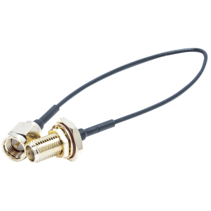 1 pcs - RS PRO Female SMA to Male SMA Coaxial Cable, 150mm, Terminated