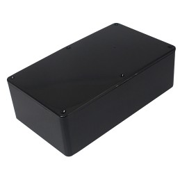 1 pcs - RS PRO Black ABS General Purpose Enclosure, IP54, Black Lid, 190 x 110 x 60mm