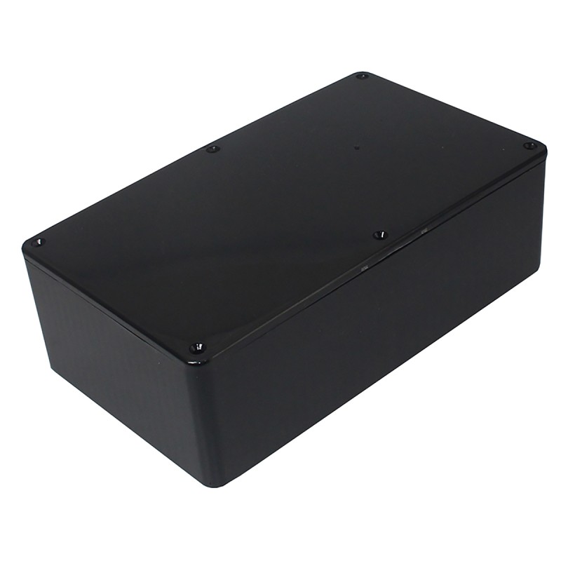 1 pcs - RS PRO Black ABS General Purpose Enclosure, IP54, Black Lid, 190 x 110 x 60mm