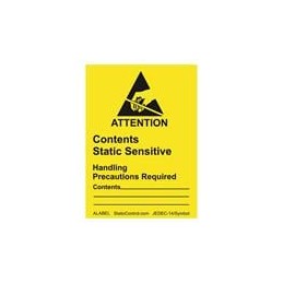 1 pcs : ALABEL - Labels & Industrial Warning Signs Label, Attention, RS-471, 1-7/8In X 2-1/2In, 500/Roll
