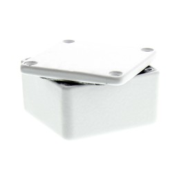 1 pcs - CAMDENBOSS 5000 Series White Die Cast Aluminium Enclosure, IP54, White Lid, 50 x 50 x 31mm