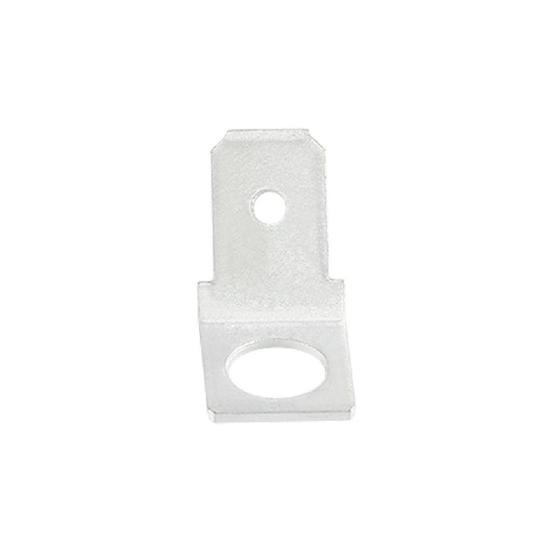 100 pcs - RS PRO Uninsulated Male Spade Connector, PCB Tab, 6.35 x 0.8mm Tab Size