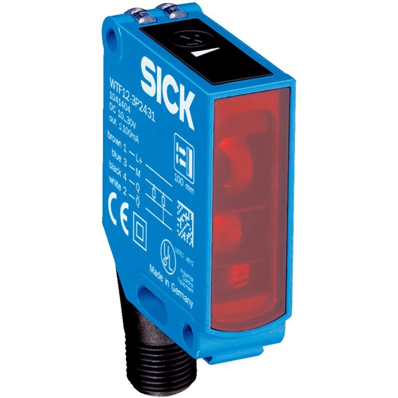 1 pcs - Sick Foreground Suppression Photoelectric Sensor, Block Sensor, 30 mm - 500 mm Detection Range