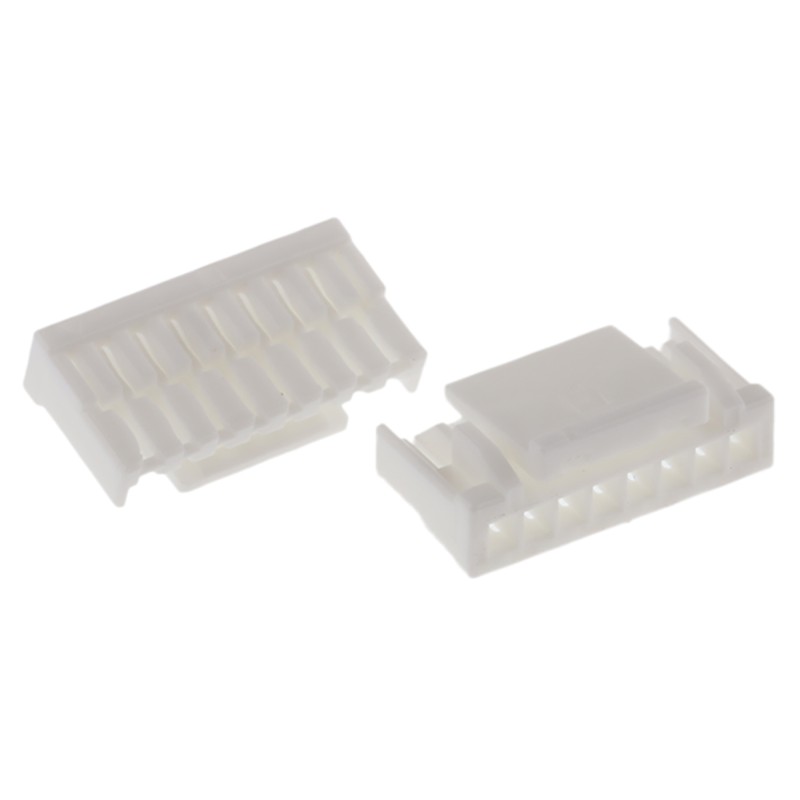 250 pcs - JST, GH Connector Housing, 1.25mm Pitch, 8 Way, 1 Row Right Angle, Straight