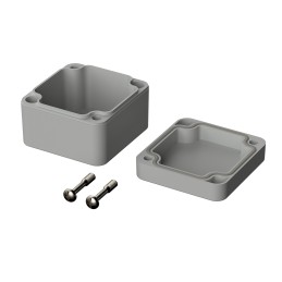 1 pcs - Bopla Euromas Series Light Grey Polycarbonate Enclosure, IP66, IK07, Light Grey Lid, 52 x 50 x 35mm