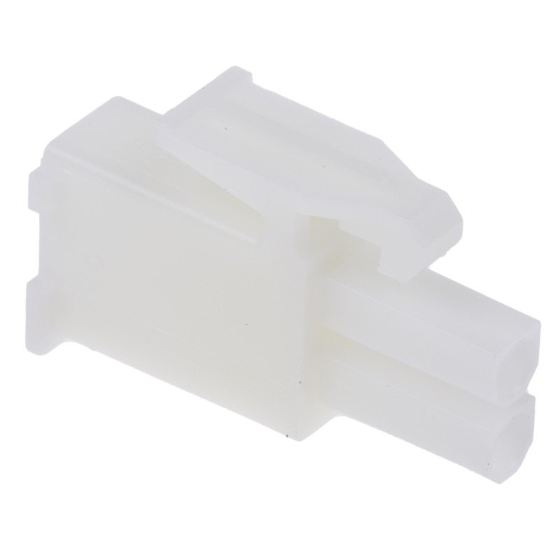25 pcs - TE Connectivity, Mini-Universal MATE-N-LOK Male Connector Housing, 4.2mm Pitch, 2 Way, 1 Row