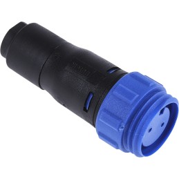 1 pcs - Bulgin Circular Connector, 2 Contacts, Cable Mount, Miniature Connector, Socket, Female, IP68, Buccaneer 400 Series