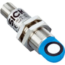 1 pcs - Sick UM-18 Series Ultrasonic Barrel-Style Ultrasonic Sensor, M18 x 1, 12 - 1000 mm Detection, NPN, PNP Output,