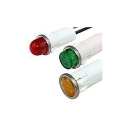 1 pcs : 1090D3-28V - Panel Mount Indicator Lamps INCND PMI W/WIRE