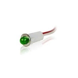 1 pcs : 1091M5-12V - LED Panel Mount Indicators GREEN DIFFUSED 1/2' MOUNTING HOLE