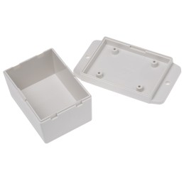 1 pcs - RS PRO White ABS Enclosure, Flanged, White Lid, 70 x 50 x 42mm