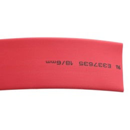 1 Reel of 3 M - RS PRO Heat Shrink Tubing, Red 18mm Sleeve Dia. x 3m Length 3:1 Ratio