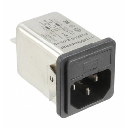 60 pcs - Schaffner 2A, 250 V ac Male Snap-In IEC Filter FN261S-2-06-10, Faston