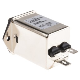 60 pcs - Schaffner 2A, 250 V ac Male Panel Mount IEC Inlet Filter FN9260-2-06, Faston 1 Fuse