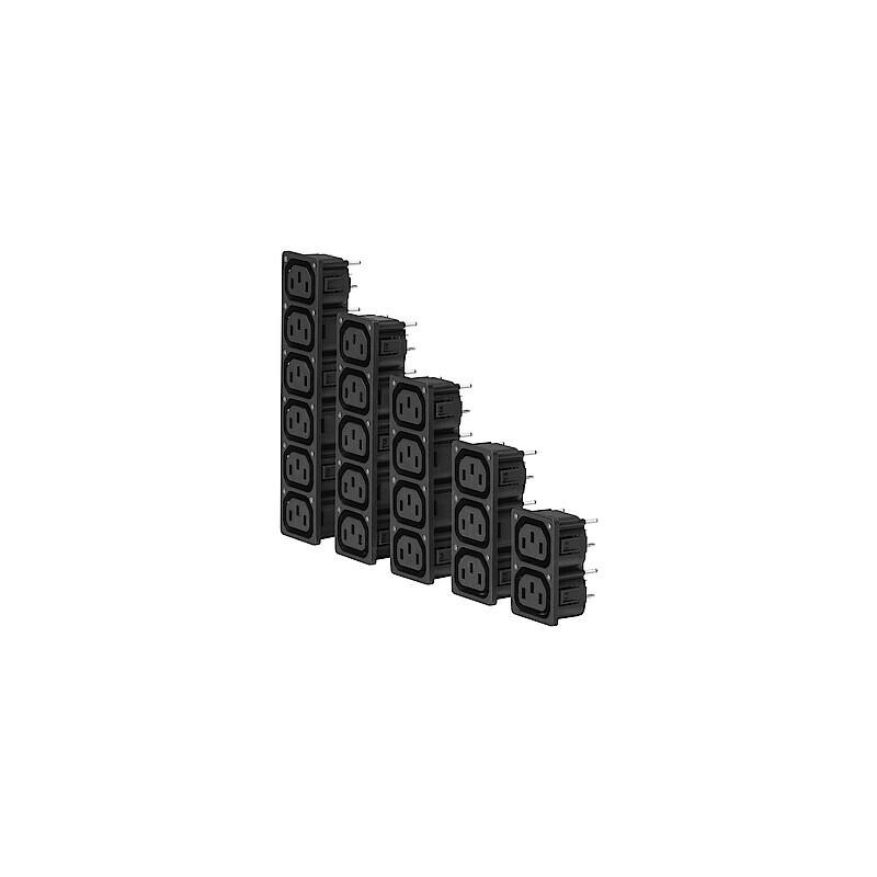 60 pcs - Schurter F Panel Mount IEC Connector Socket, 10A