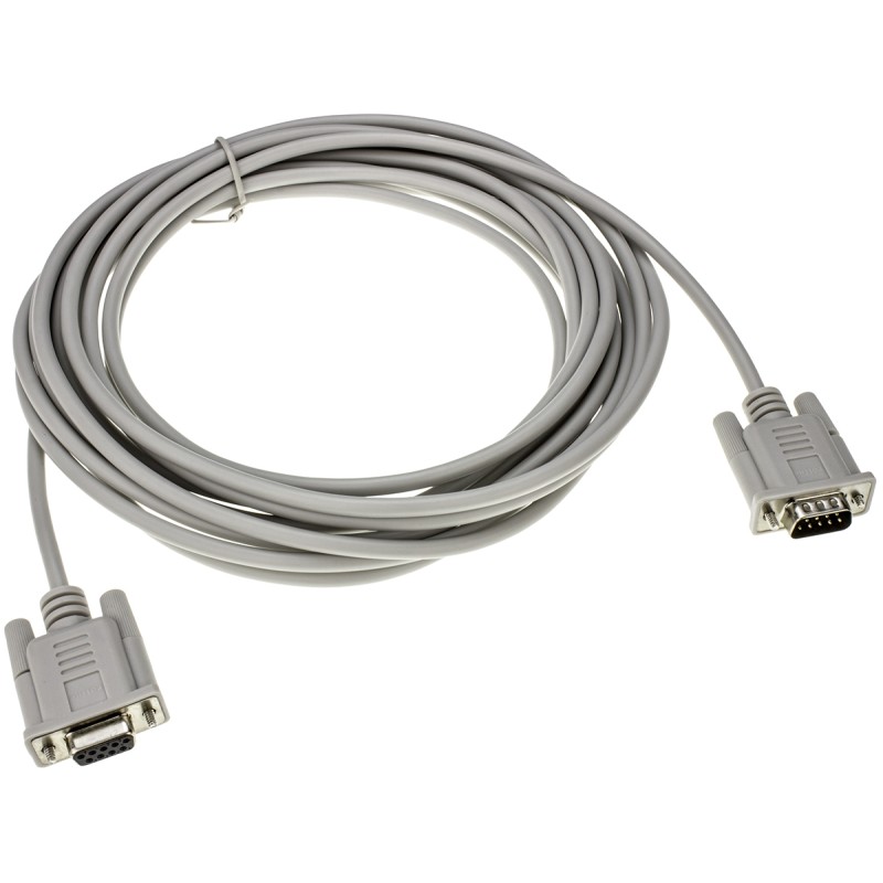 1 pcs - Roline Male 9 Pin D-sub to Female 9 Pin D-sub Serial Cable, 6m