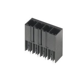 60 pcs - Weidmuller 7.62mm Pitch 4 Way Pluggable Terminal Block, Header, Through Hole, Solder Termination