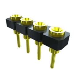 1 pcs - Samtec SL Series Straight Through Hole Mount PCB Socket, 10-Contact, 1-Row, 2.54mm Pitch, Solder Termination