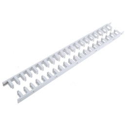 6 pcs - Hager Standard Grey Slotted Flexible Panel Trunking - Flexible Slot, W11 mm x D15mm, L250mm, Polyamide