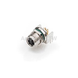 50 pcs - Amphenol Industrial Circular Connector, 4 Contacts, Panel Mount, M8 Connector, Socket, Female, IP68, M Series