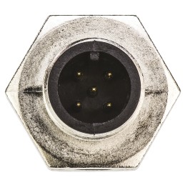 50 pcs - TE Connectivity Circular Connector, 5 Contacts, Panel Mount, M12 Connector, Plug, Male, IP67, M12 Series